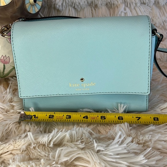 Kate Spade Light (Tiffany) Blue Cedar Street Magnolia Crossbody - Picture 9 of 13